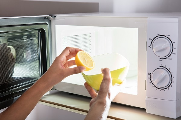 easiest way to clean a microwave
